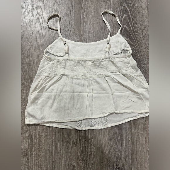 Shyanne Women’s White Smock Flowy Tank Top Size:Small - Picture 4 of 7